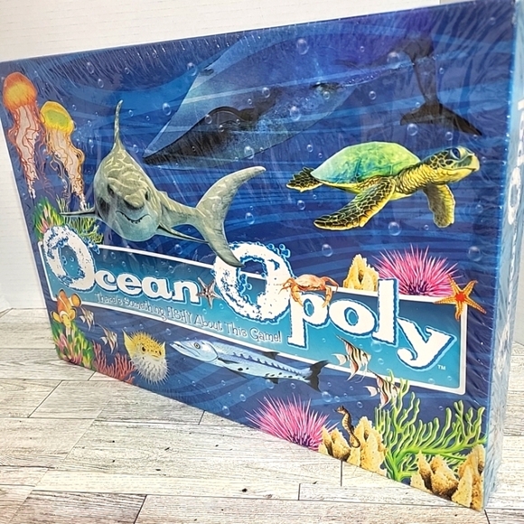 Ocean-Opoly Monopoly Board Game New Sealed Traditional Or 1 Hour Play Made In US - Picture 1 of 6